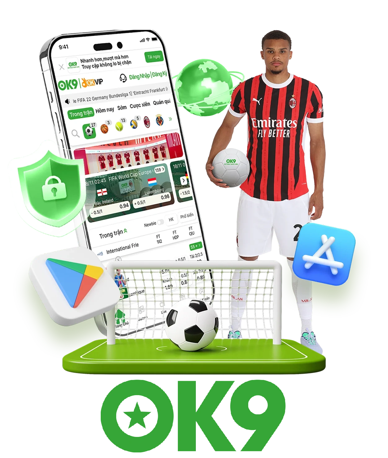 Ứng dụng OK9 trên điện thoại